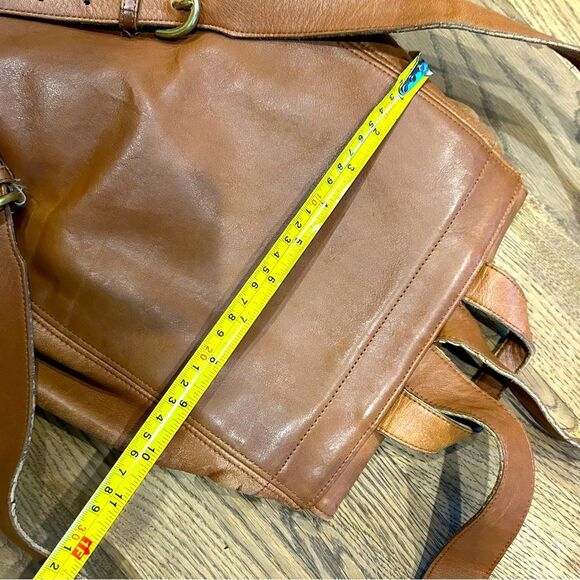 Vintage Coach 4134 Soho Bantam British Tan Leather Backpack Brown Buckle - Picture 6 of 11